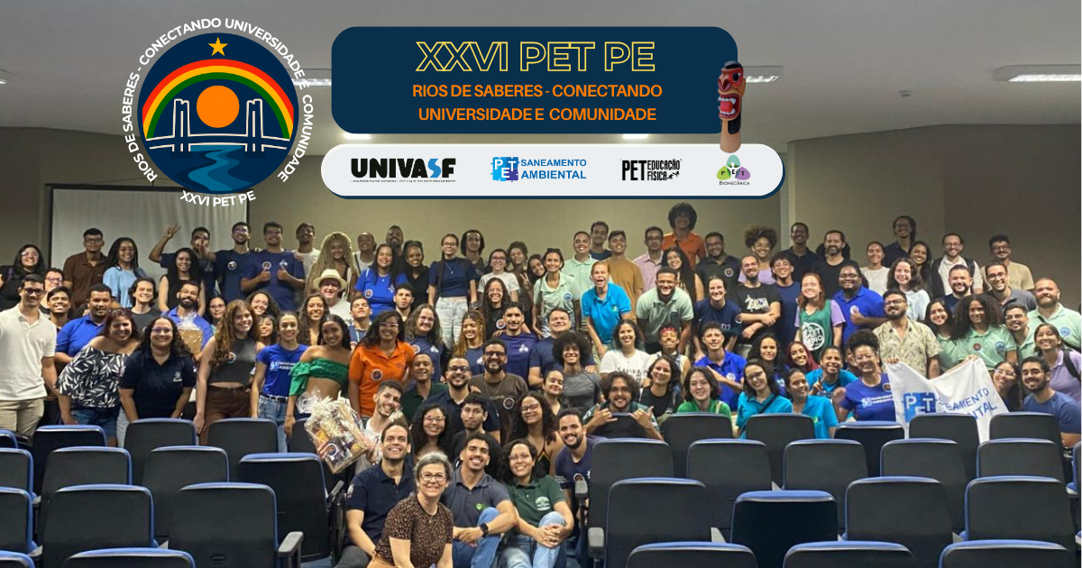 O PET Saneamento Ambiental esteve presente no XXVI Encontro de PETs de Pernambuco!